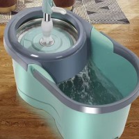 Centrifugal dual drive Water spinning rotary mop bucket2