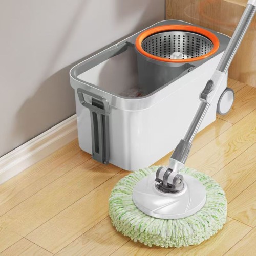 Centrifugal dual drive 2 wheels Water spinning rotary mop bucket