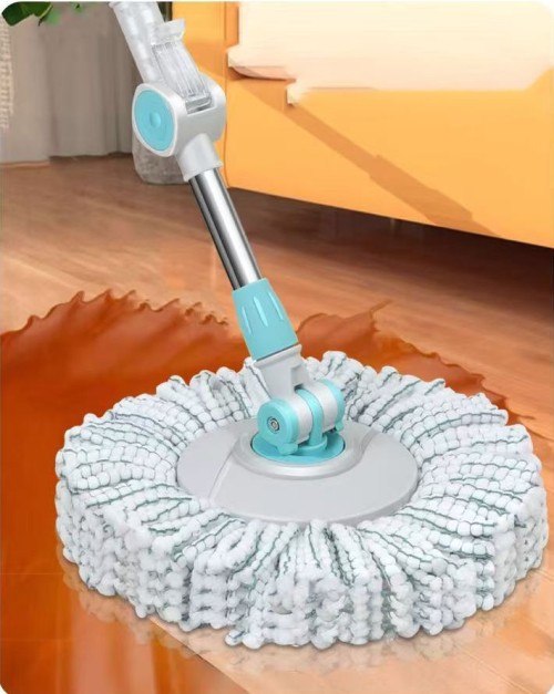 [Supermarket quality] Spinning mop, hands free washing, household one mop clean flat water