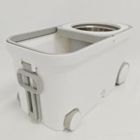Centrifugal dual drive 4 wheels Water spinning rotary mop bucket